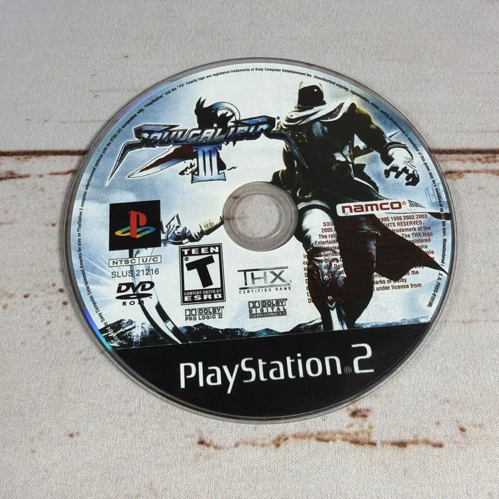Soul Calibur III PS2 Game Disc Only Resurfaced Works